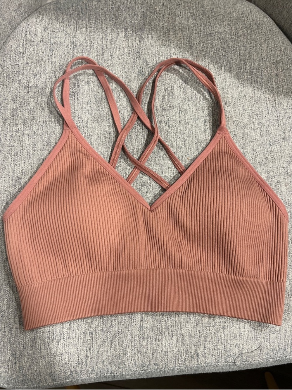 Ribbed Strappy Bralette